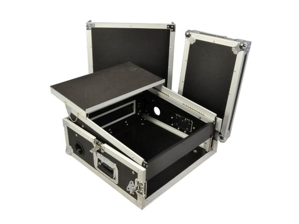 Cobra 10U Slant/4U Vertical Combo Rack Case with Sliding Laptop Shelf ...
