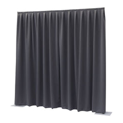 Wentex P&D curtain 300(w) x 400cm(h) dark grey Dimout 260 g/m2 pleated