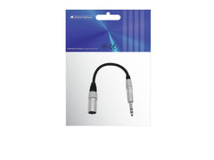 Omnitronic Adapterkabel XLR(M)/Klinke Stereo 0,2M Schwarz
