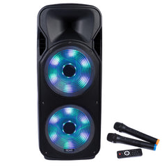 Roar RS-2000 Speaker 2000W Bluetooth Speaker PA Sound System inc dual wireless microphones