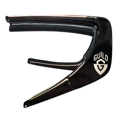 Thalia Guild Black Chrome Finish Capo - Koa With G Shield