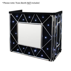 Equinox Truss Booth Starcloth mit weißen LEDs