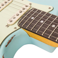 Vintage V6 Icon - Distressed Laguna Blue