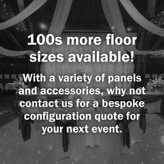 LEDJ White Starlit Dance Floor System 24ft x 24ft