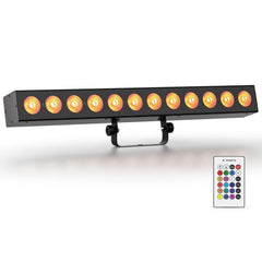 Thor LED Light Bar Battery 12 x 10W LED RGBAUV Hex DMX