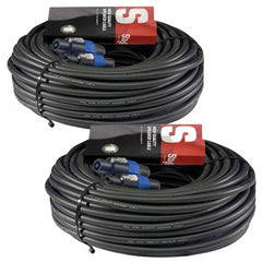 2x Stagg 30M Speakon Cable 2 x 2.5mm Lead DJ PA Speaker
