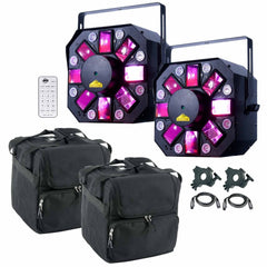 ADJ Stinger II 3-FX-IN-1 inkl. Taschen, Kabel, Fernbedienungen und Klemmen
