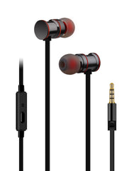 AV:Link Metallic Magnetic Stereo Earphones Black