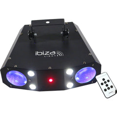 Ibiza Light COMBO-3IN1 COMBINAISON MOONFLOWER-STROBE-LASER Dj Light