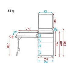 DAP Drawercase 12HE + work surface