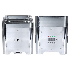 Equinox Color Raider Lithium-Batterie-Uplighter-Paket (Chromgehäuse)