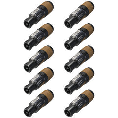 10x Neutrik NL2FXX-WS Speakon-Stecker 2-polig - Ersatz für NL2FX