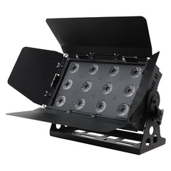 LEDJ Q Colour Hex 12 x 12W RGBWAUV LED Flood Wash DMX Video TV Lighting