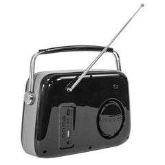FREESOUND-VR40B Portable Vintage Radio FM Bluetooth Black