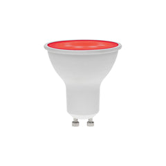 Prolite 7W Dimmable LED GU10 Lamp, Red