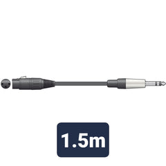 chord Câble audio classique XLR Femelle - Prise Jack TRS 1,5 m