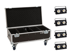 Eurolite Set 4X Audience Blinder 2X100W Led Cob Ww + Case