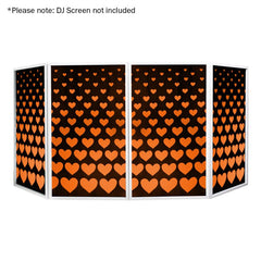 Equinox DJ Screen Heart Design Lycra (4 Pack)