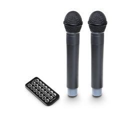 LD Systems ROADBUDDY 10 HHD 2 B5 Bluetooth Speaker with Mixer, Wireless Mics