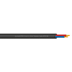 eLumen8 PRO 2 Core 2 x 1.5mm Speaker Cable SP2X1.5B, 100m Drum Black