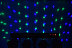 QTX Recharge DJ : Derby LED &amp; PAR Bar avec Trépied