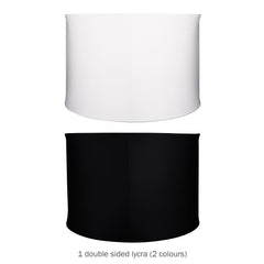 Equinox Contour DJ Screen Lycra Design E (Replacement Black/White)