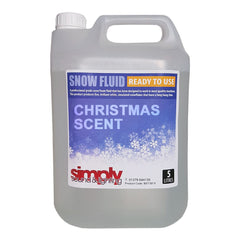 Simply Sound & Lighting Snow Fluid 5L Christmas Fragance