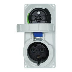 PCE 32A 230V 2P+E IP67 geschaltete Verriegelungssteckdose (61232-6)