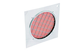 Filtre dichroïque rouge Eurolite cadre argenté Par-56