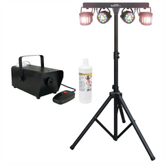Kam Derby FX Bar Portable Lighting System & Smoke Machine inc fluid