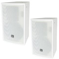 2x W Audio SR 10 Speaker 250w 10" White Passive Speaker PA System *B-Stock