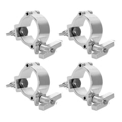 4x Duratruss DT Mini 360 Wing Silver Half Coupler Pro 100kg 50mm 2"