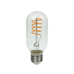 Prolite 4W LED T45 Funky Spiral Filament Lamp ES, Yellow