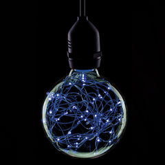 Lampe Prolite 1,7 W LED G95 ES Poly Star en polycarbonate, bleu