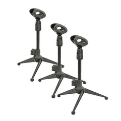 3x QTX Desktop Microphone Tripod Stand Condenser Podcast