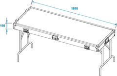 Roadinger 2 Desks In Case Design 162X62Cm