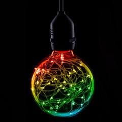 Prolite 1.7W LED G95 BC Poly Star Polycarbonate Lamp, RGB