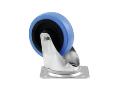 Roadinger Lenkrolle, 100 mm, blaues Rad, hellblau