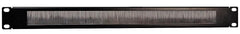 Pulse 19" Rack Letterbox Brush Strip Panel 1U