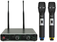 Chord SU20 – ensemble de microphones à main double UHF, bleu + jaune