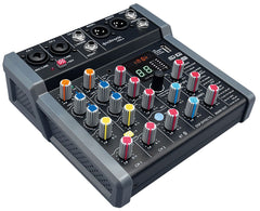 Citronic CMA-6 Compact Mixer 2 Mono + 2 Stereo with DSP USB Play/Record/PC and Bluetooth