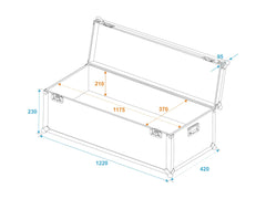 Mallette de transport universelle Roadinger 120X40X30Cm