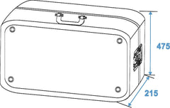 Roadinger Turntable Case Tour Alu Black
