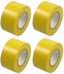 4x Multicomp PVC Insulation Tape 19mm x 33m Yellow DJ Disco Stage Lighting