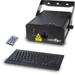 Laserworld CS-500RGB KeyTex Laser DJ Lighting Effect Unit inc Keyboard - Type Text!