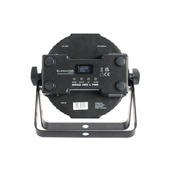 8x Eliminator Mega Hex Par 4 x 20W RGBLA+UV Uplighter inc bag