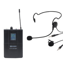 W Audio DTM 800BP Kit supplémentaire de ceinture CH70 Casque à revers UHF