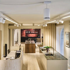 Spottune OMNI CORD wireless 360° pendant speaker in Grey