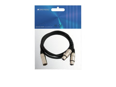Adapterkabel XLR(M)/2xXLR(F) 3m sw