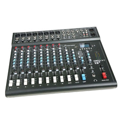 Studiomaster Club XS 12 + Table de mixage compacte Bluetooth USB Console de mixage Studio Karaoké